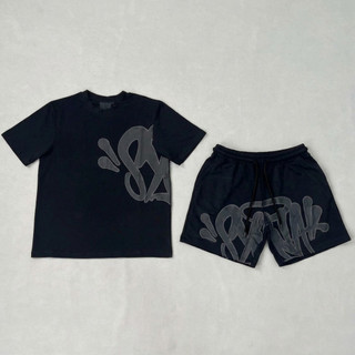 Conjunto Camiseta + Short Moletom Synaworld Central Trap Hip Hop Conjunto Y2k Streetwear …