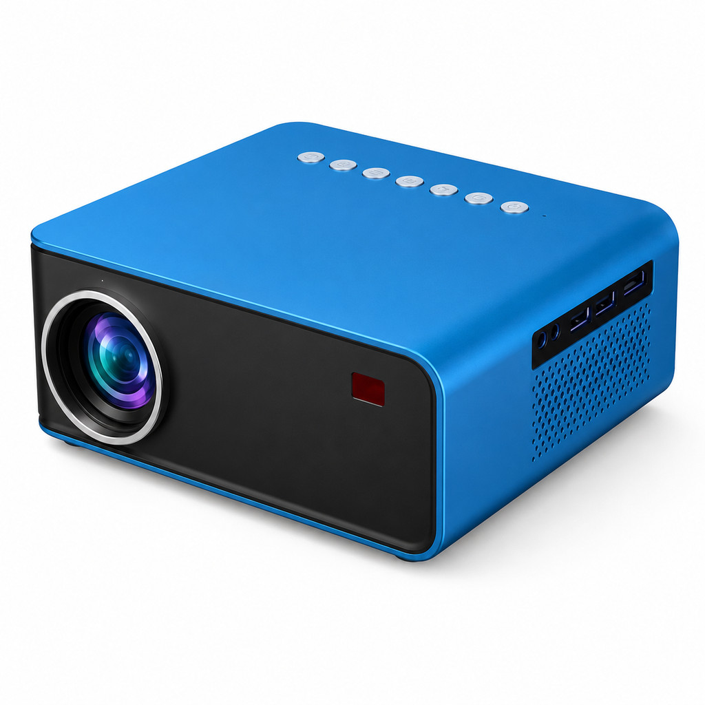 Projetor T4 Home Theater Portátil HD 1200 Lumens Tela 150 Polegadas HDMI USB AV Notebook TV Box Xbox PS PC Celular