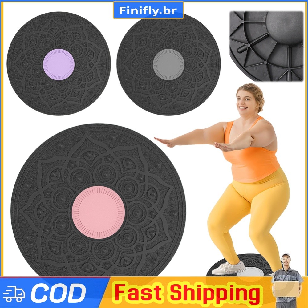 Wobble Balance Board Yoga Swing Placa De Estabilidade Portátil Para Exercícios De Corpo Inteiro