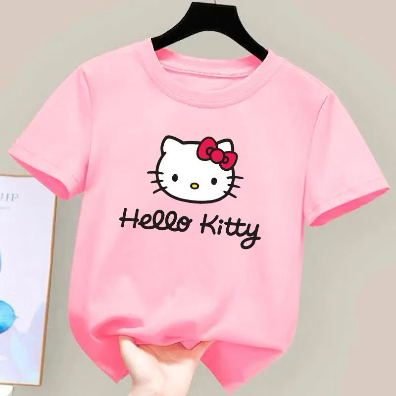 Camiseta Camisa Infantil GATINHA HELLO KITTY 100% Algodão Linha Premium Tamanho 1 a 16