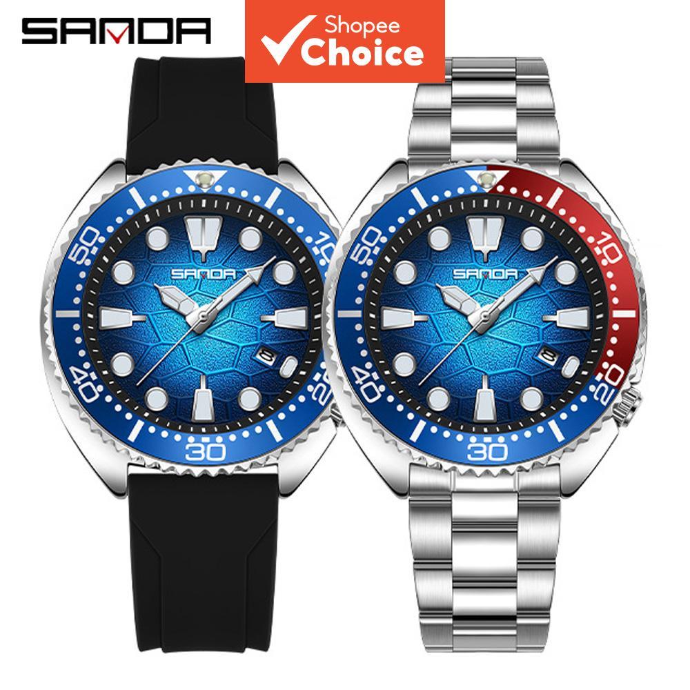 Sanda 9120 Relógio De Quartzo Masculino Mais Vendido , Casual Empresarial , Luminoso , Calendário À Prova D'água , Moldu