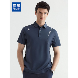 [Ice Silk Cool Feeling Antibacteriano Anti-Rugas] Romon Camisa Polo Masculina Verão Camiseta Esportiva de Manga Curta Co