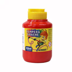 Tinta guache Vermelho 250ml 507 Acrilex