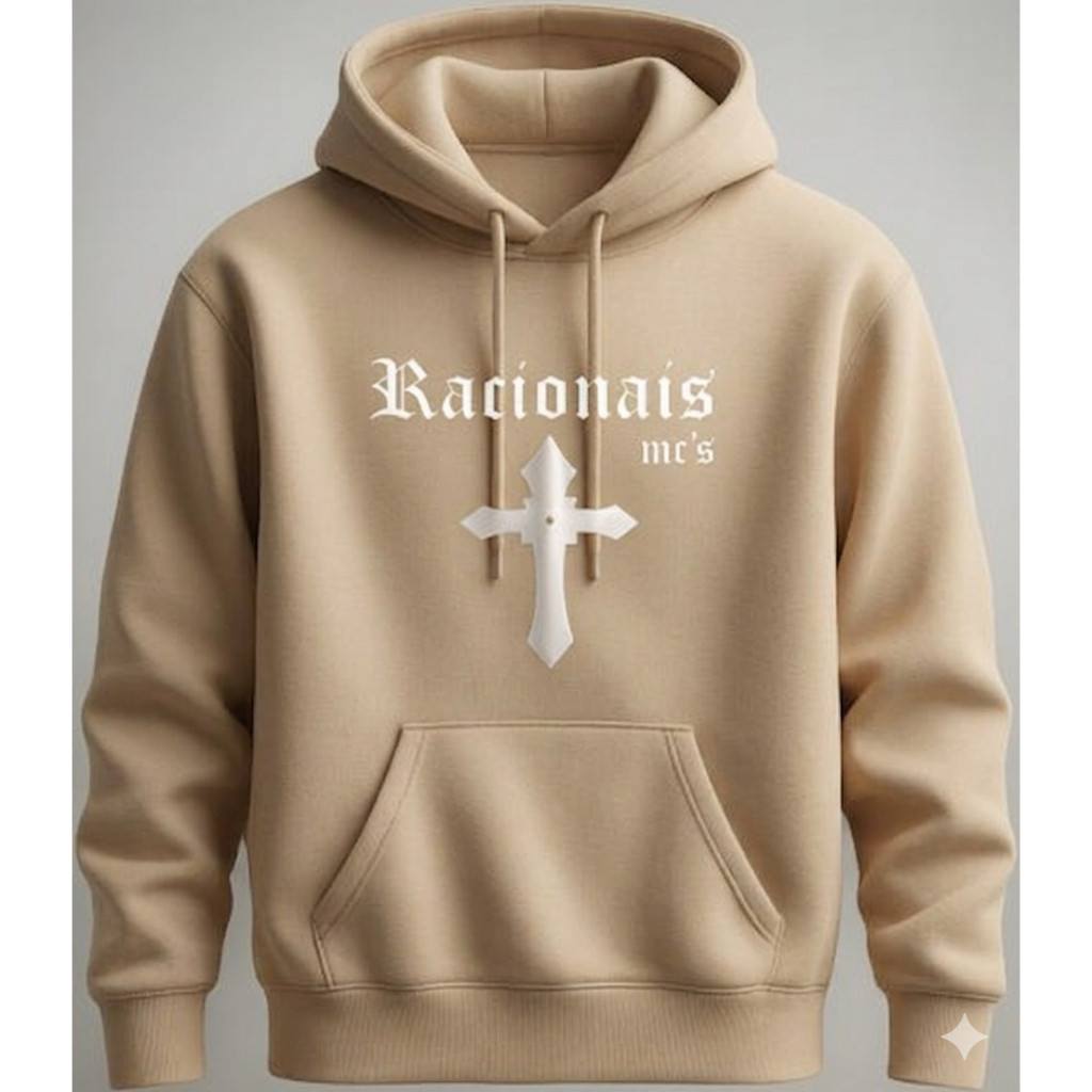 Moletom Canguru Blusa De Frio Flanelada Agasalho Estampado Racionais Moda Rap Streetwear Estilo Rua Básico Masculino