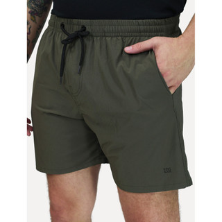 Bermuda King & Joe Masculina Nylon Flex Ripstop Original Verde Militar