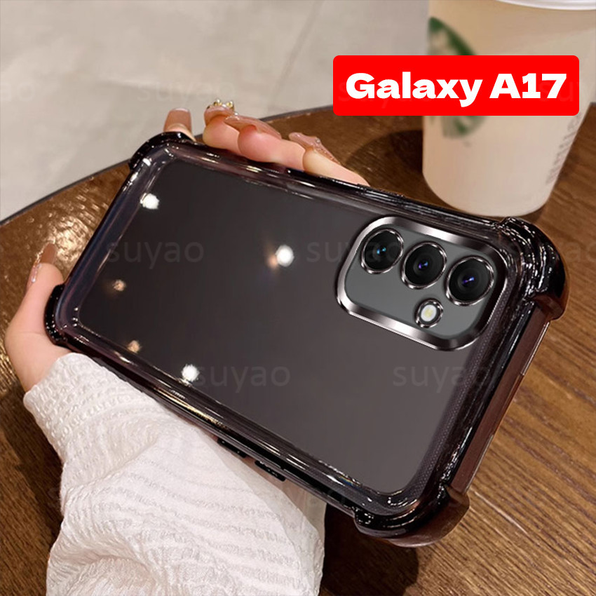 Para Samsung Galaxy A17 A27 A37 A57 A07 2026 Capa de Telefone Anti-Queda TPU Transparente SamsungA17 A56 A36 Capa Protet