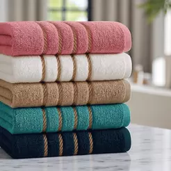 Kit 4 Toalhas Dubai Banho Banhão 100% Algodão Ótima absorção 130x70cm Felpuda