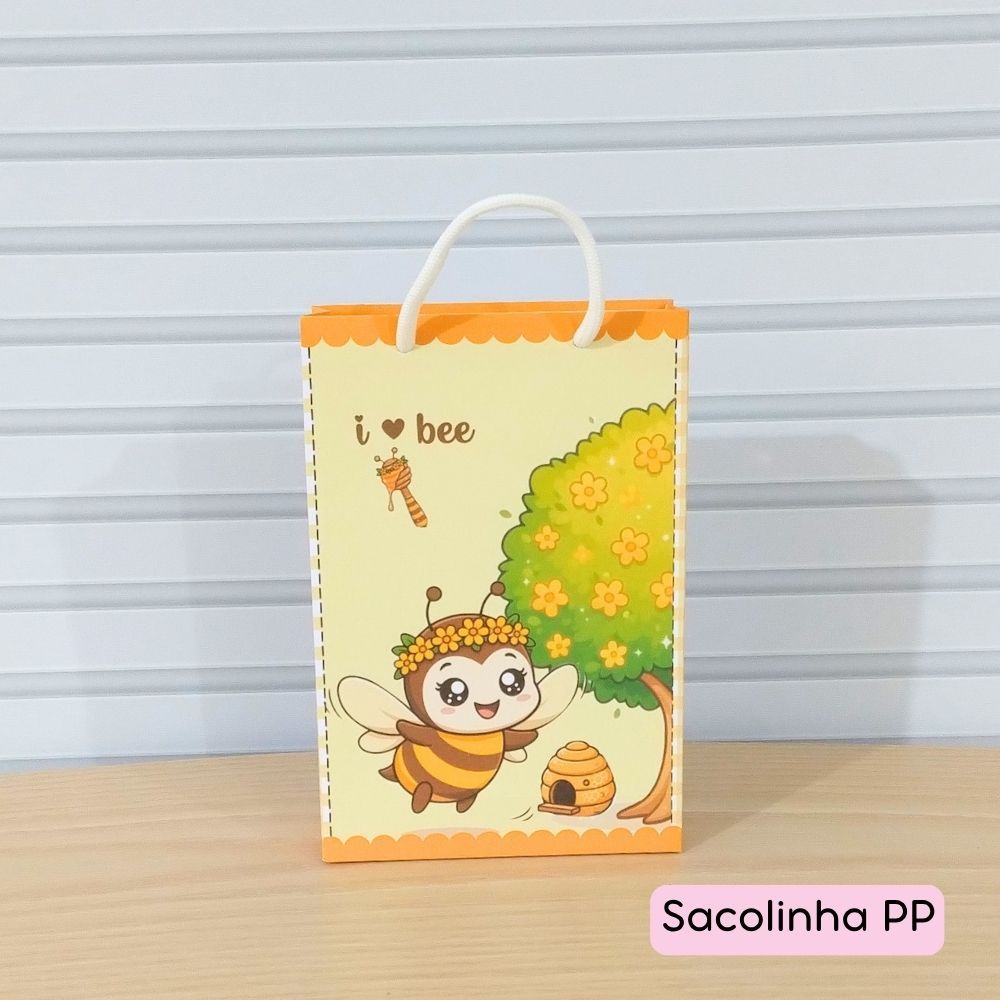 Sacolinha Surpresa Personalizada Abelhinha Lembrancinha para festa