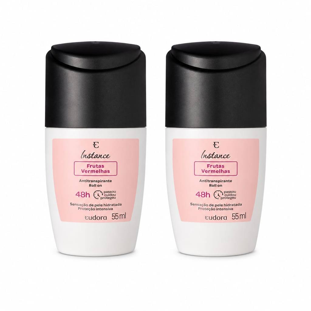 Antitranspirante Roll On Instance Frutas Vermelhas 55ml - 2 unidades