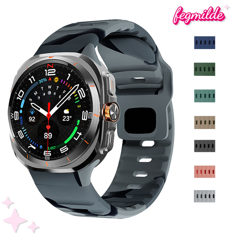 Pulseira Silício De Deporte Para Ultra Relógio Smartwatch Samsung Galaxy Watch Ultra 47mm Ultra 2 /Ultra