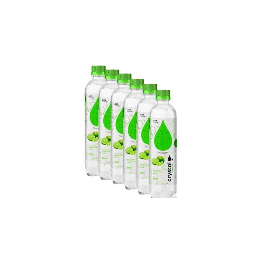 ÁGUA SABORIZADA CRYSTAL SPARKLING LIMÃO 510ML - 6 UND