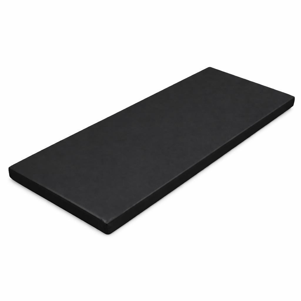 Colchonete Preto Fitness Espuma Alta Densidade | Confortável, Resistente e Antiderrapante | Treino em Casa ou Academia