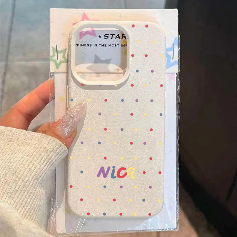 Capa De Telefone De Bolinhas Coloridas Para Samsung A37 A06 A57 A17 A36 A15 A56 A55 A35 A54 A26 4G A25 A52 A16 Macia