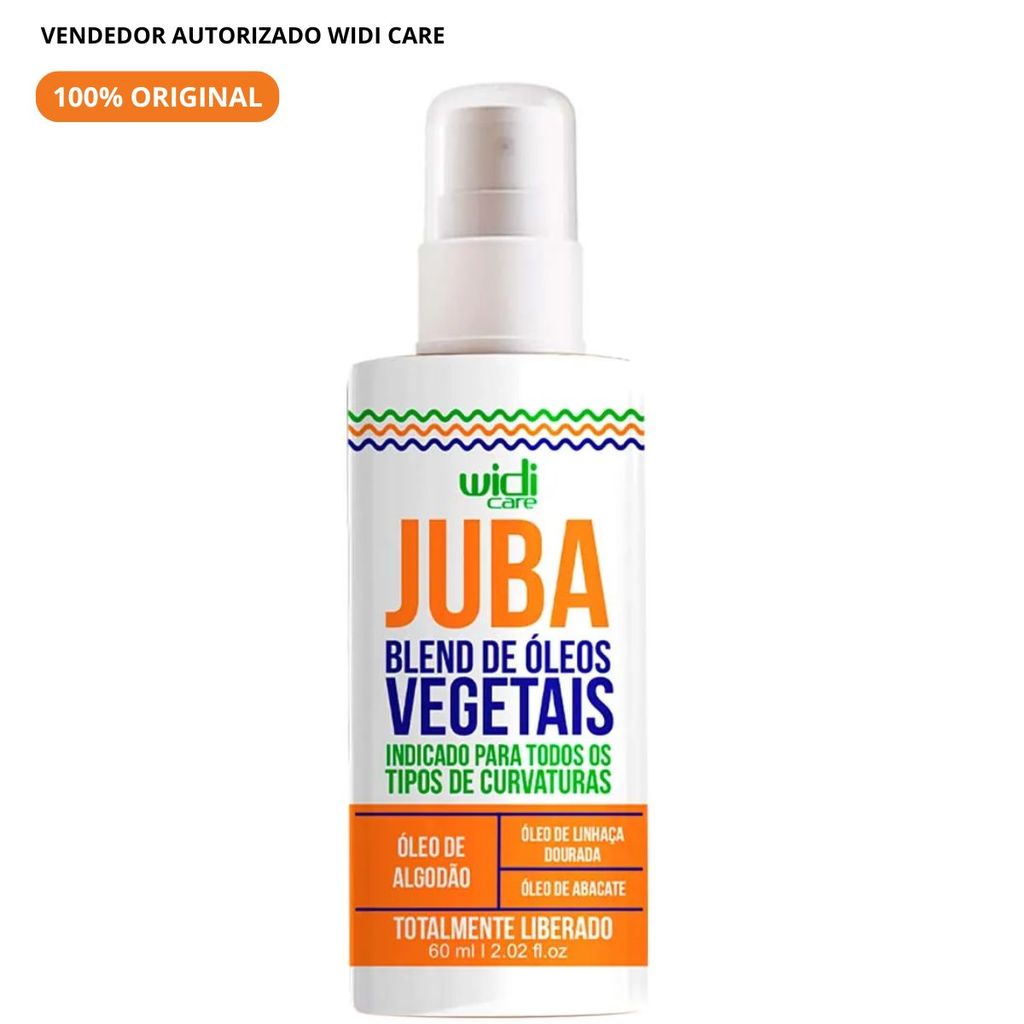 Juba Blend De Óleos Vegetais Indicado Para Todos Os Tipos De Curvaturas 60ml - Widi Care