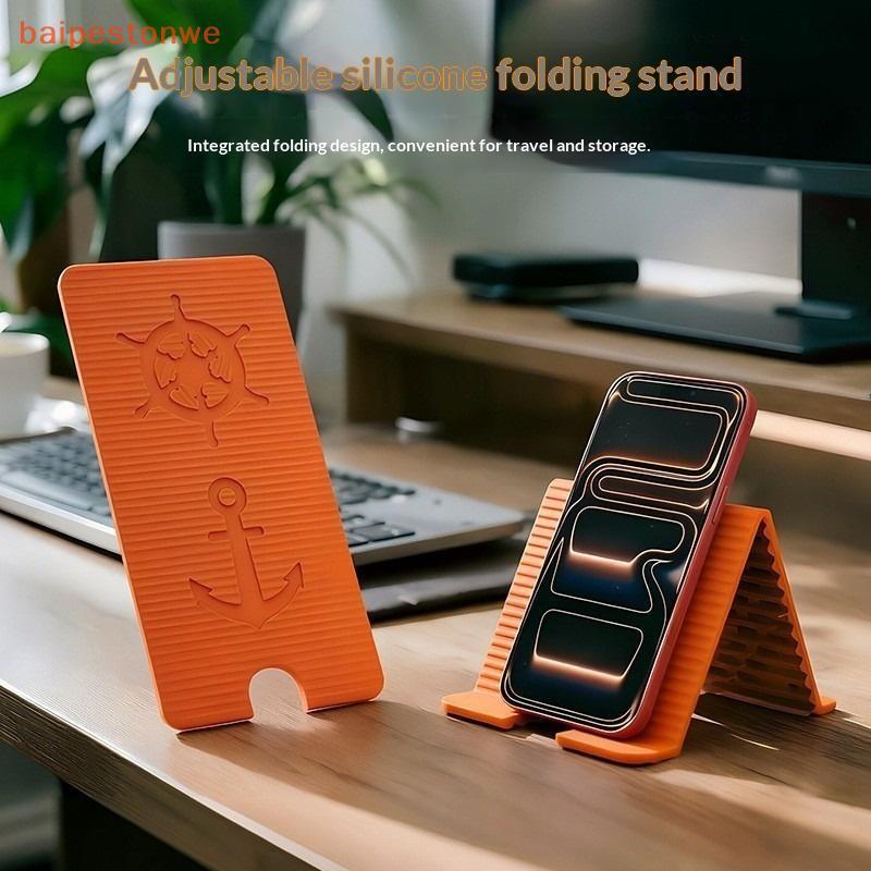 Suporte Dobrável Para Telefone De Silicone Universal Ajustável Portátil
