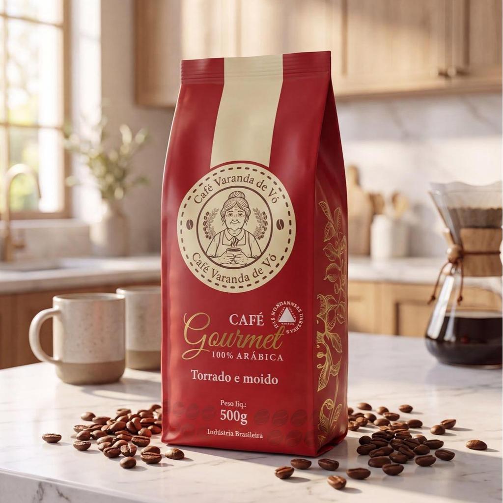 Café Gourmet Varanda de Vó 500g - 100% Arábica - Torra Média - Moído -
