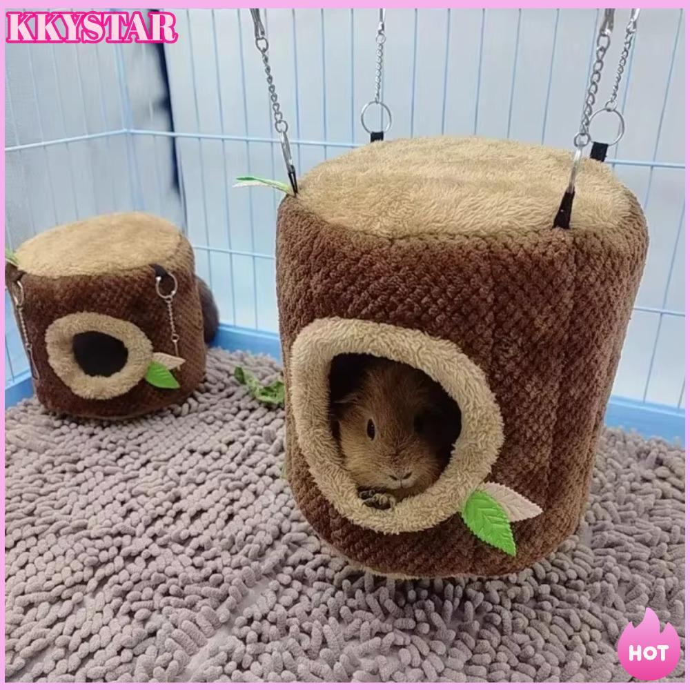 Rede Em Forma De Coto De Árvore KKXYSTAR , Casa De Animais De Estimação De Furão De Cobaia De Coelho Esquilo , Ninho De