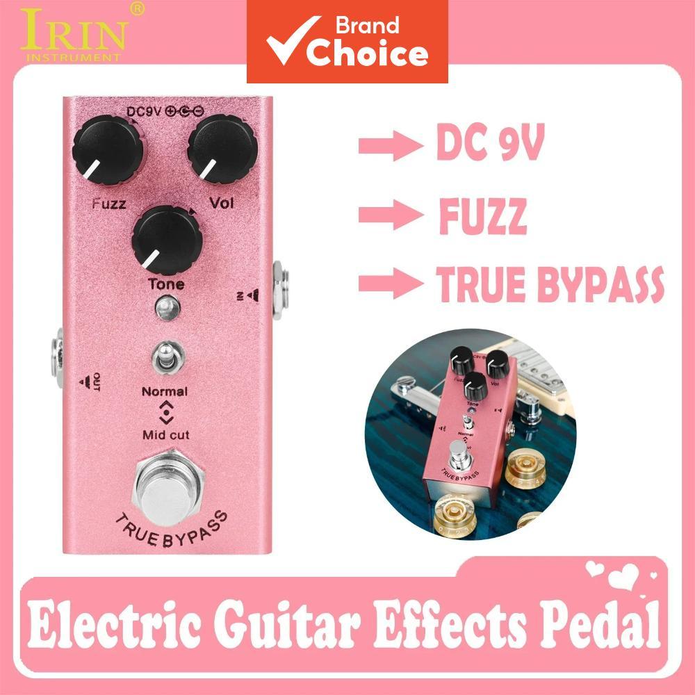 IRIN EF 12 Pedal De Efeitos De Guitarra Efeito Fuzz Mini Elétrica Único True Bypass Instrumento Peças Presente