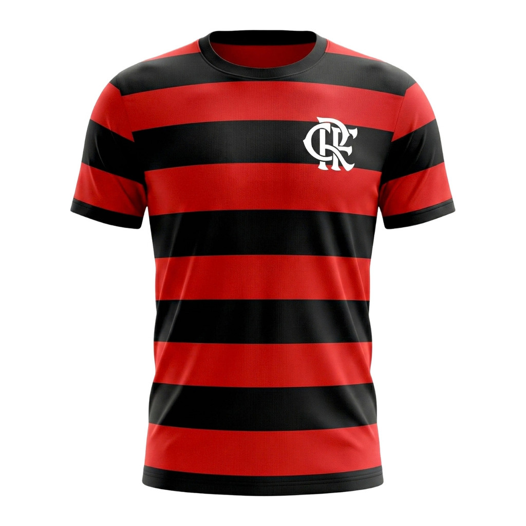 Camisa Flamengo Home Adulto Masculina Personalizada Nome + Numero Torcedor Original Dry-fit — imagem 2 de 2