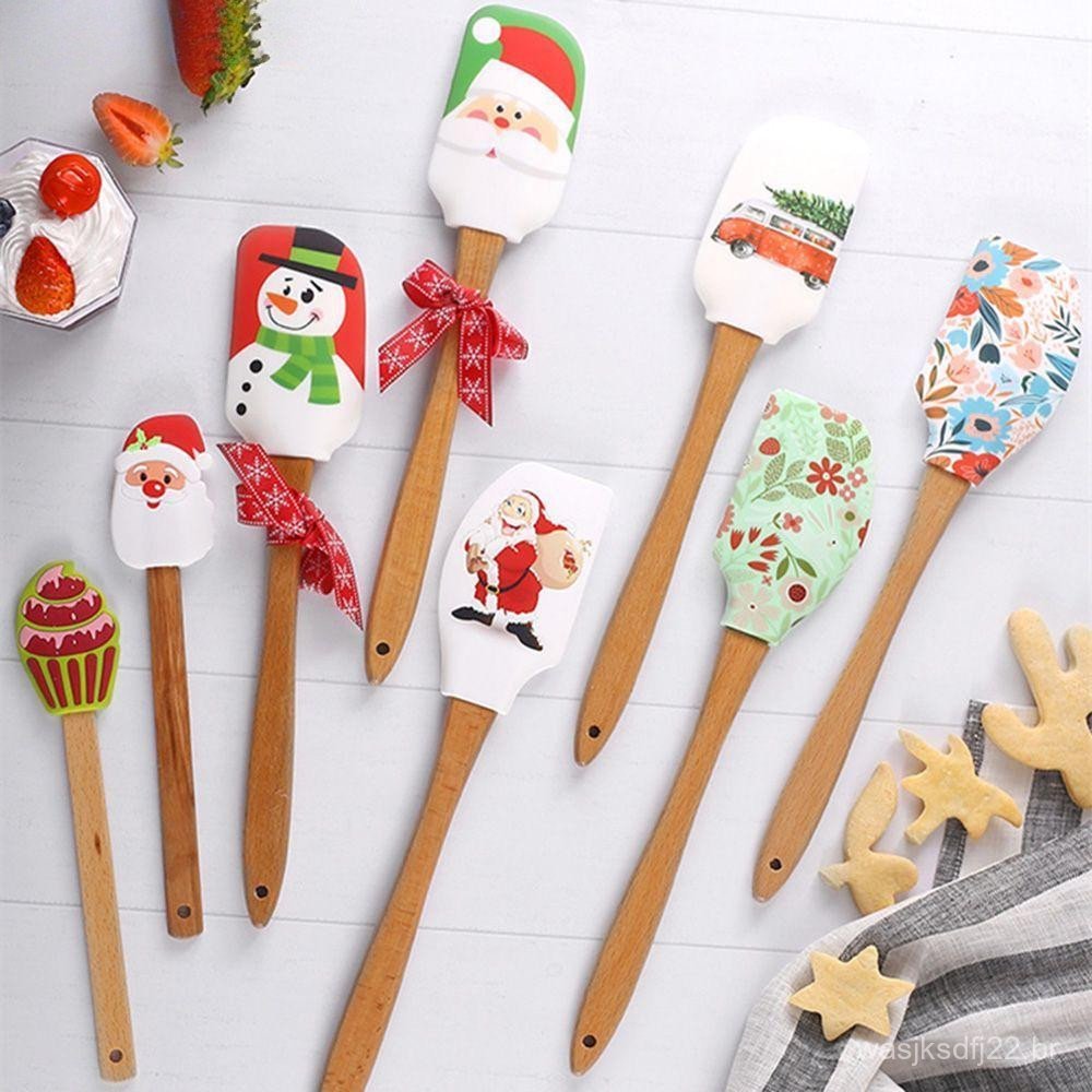 YINFANTEWN Raspador De Bolo Com Tema De Natal Pá Pendurável Massa De Pastelaria Doméstica Ferramentas De Decoração De Co