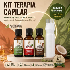 Kit Terapia Capilar Misturinha Óleo de Coco + Rícino + Alecrim 60ml