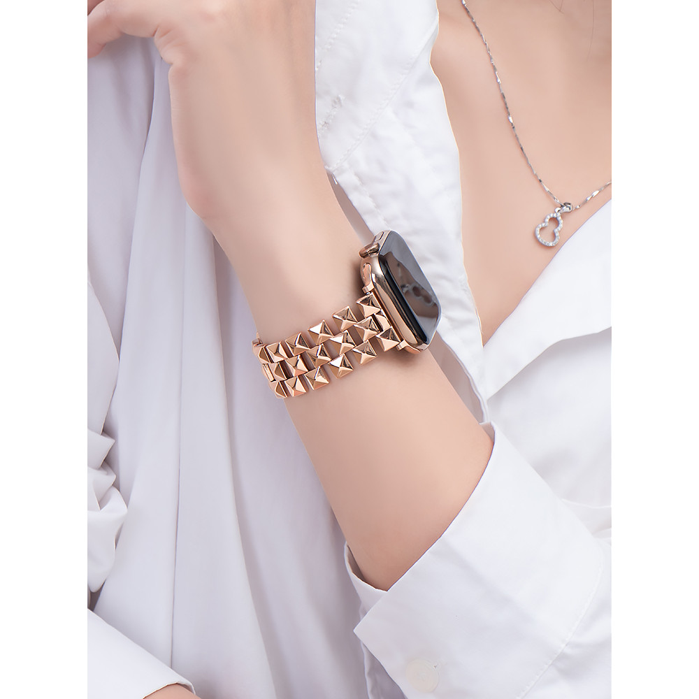 Iwatch Iwatch Iwatch1198756Pulseira de aço inoxidável pontiaguda geração SE adeq