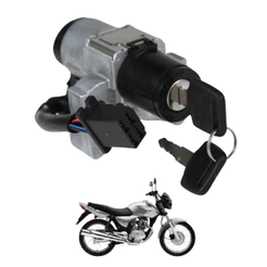 Chave De Ignicao Contato Cilindro Original Moto Honda Cg Titan 150 Job Sport Fan De 2004 A 2010 Spec Miolo Com 2 Chaves