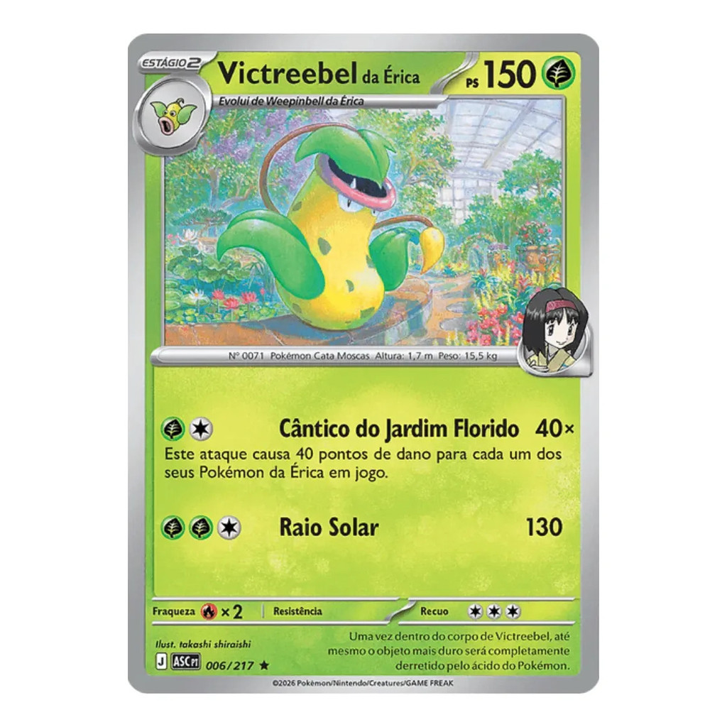 Pokémon Victreebel Trio Coleção Heróis Excelsos — imagem 2 de 2