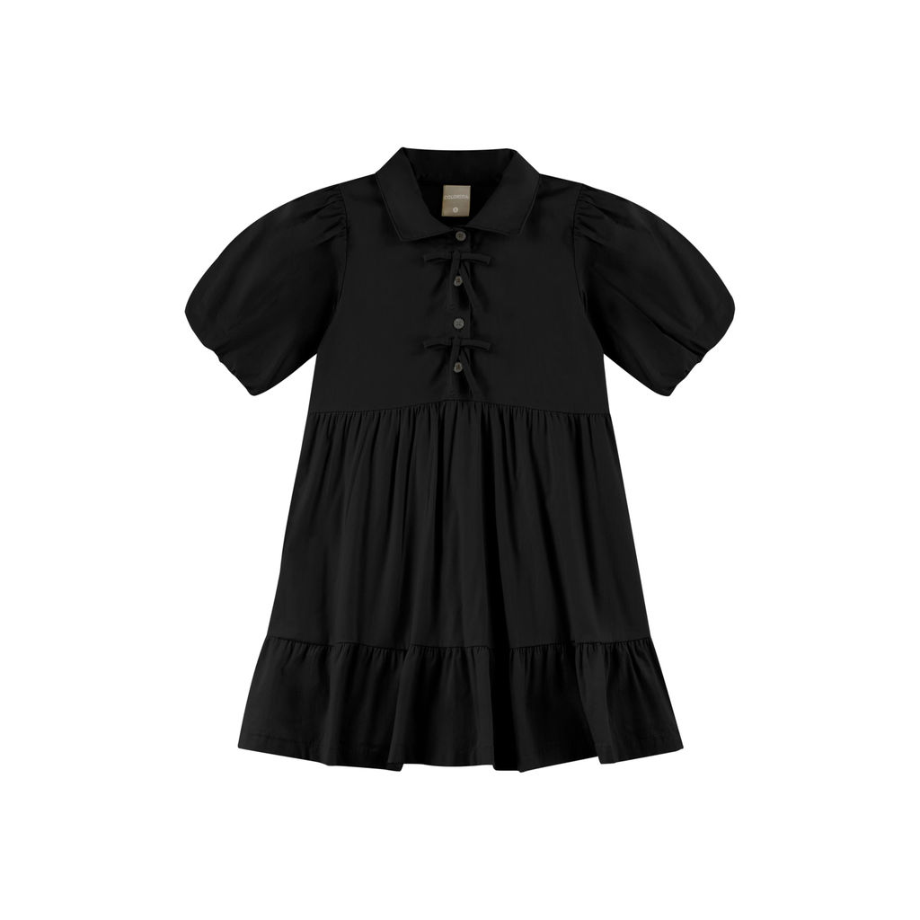 Vestido Infantil Menina Laços Colorittá Preto