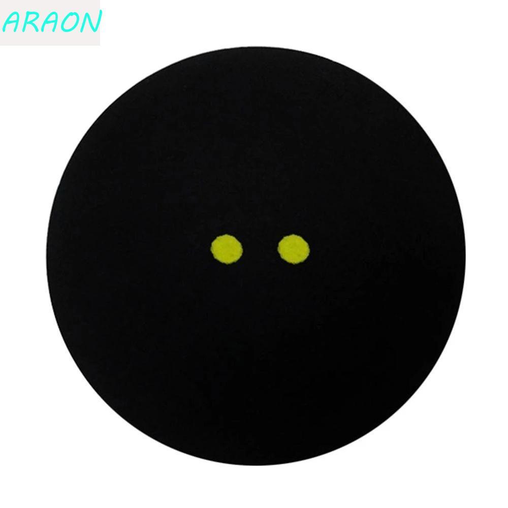 Bola De Squash Preto Raquetes Profissional Duplo Amarelo Ponto Raquete Ferramenta Treinamento Esportivo Baixa Velocidade