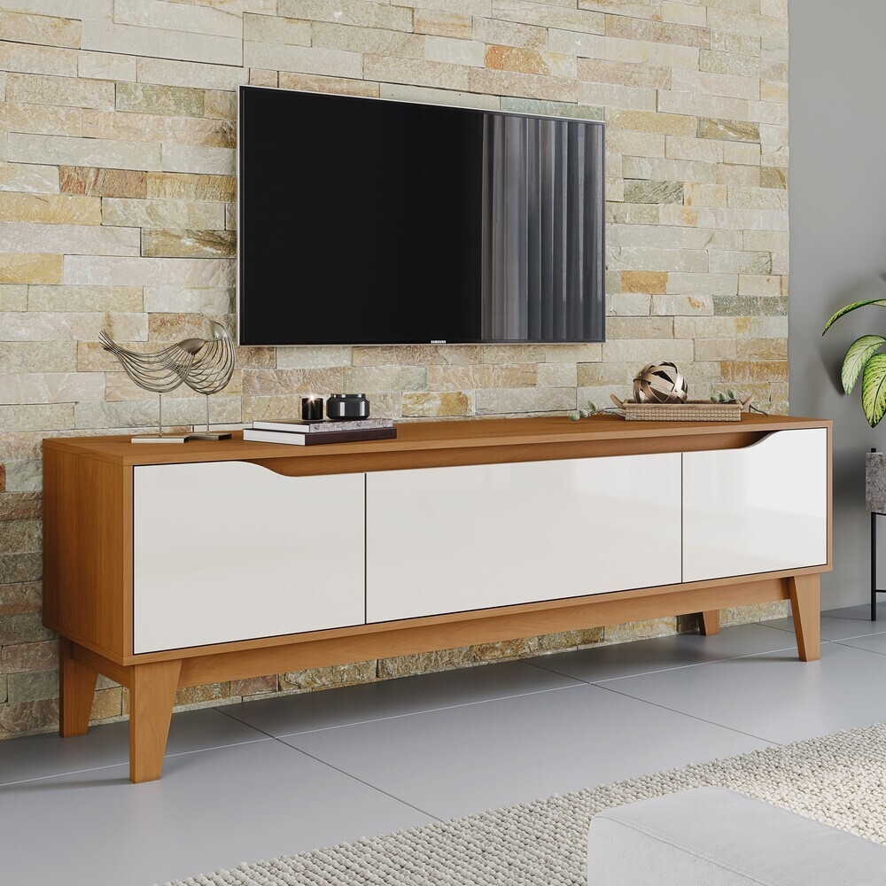 Rack Para Tv Até 50 Polegadas 160 Cm 3 Portas Layla Pro Casa 812