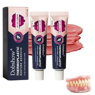 Adesivo Termoplástico para Dentaduras em Peças, adesivo para dentaduras super forte e durável, adesivo UltraMaxHold, pod