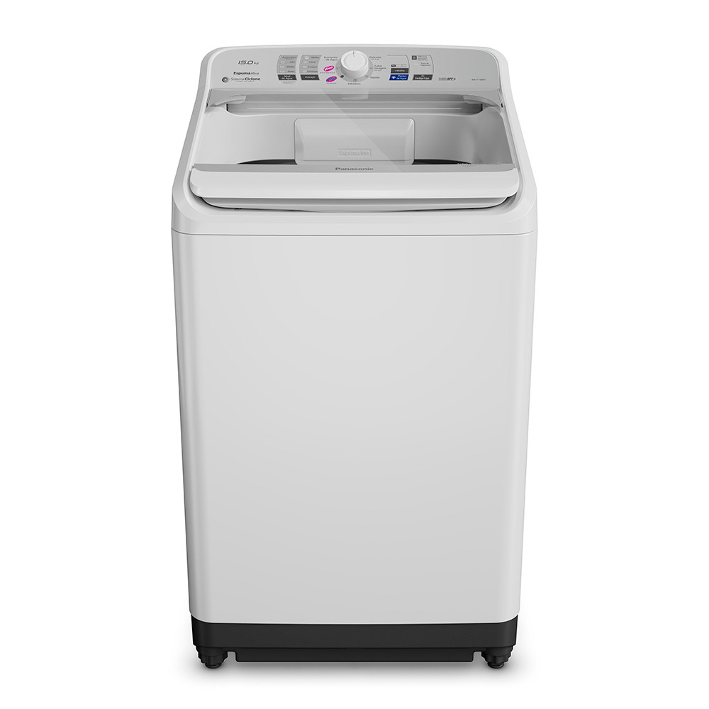 Imagem Máquina de Lavar Panasonic 15 kg NA-F150B1WA Turbo Secagem SmartSense Branca 110V