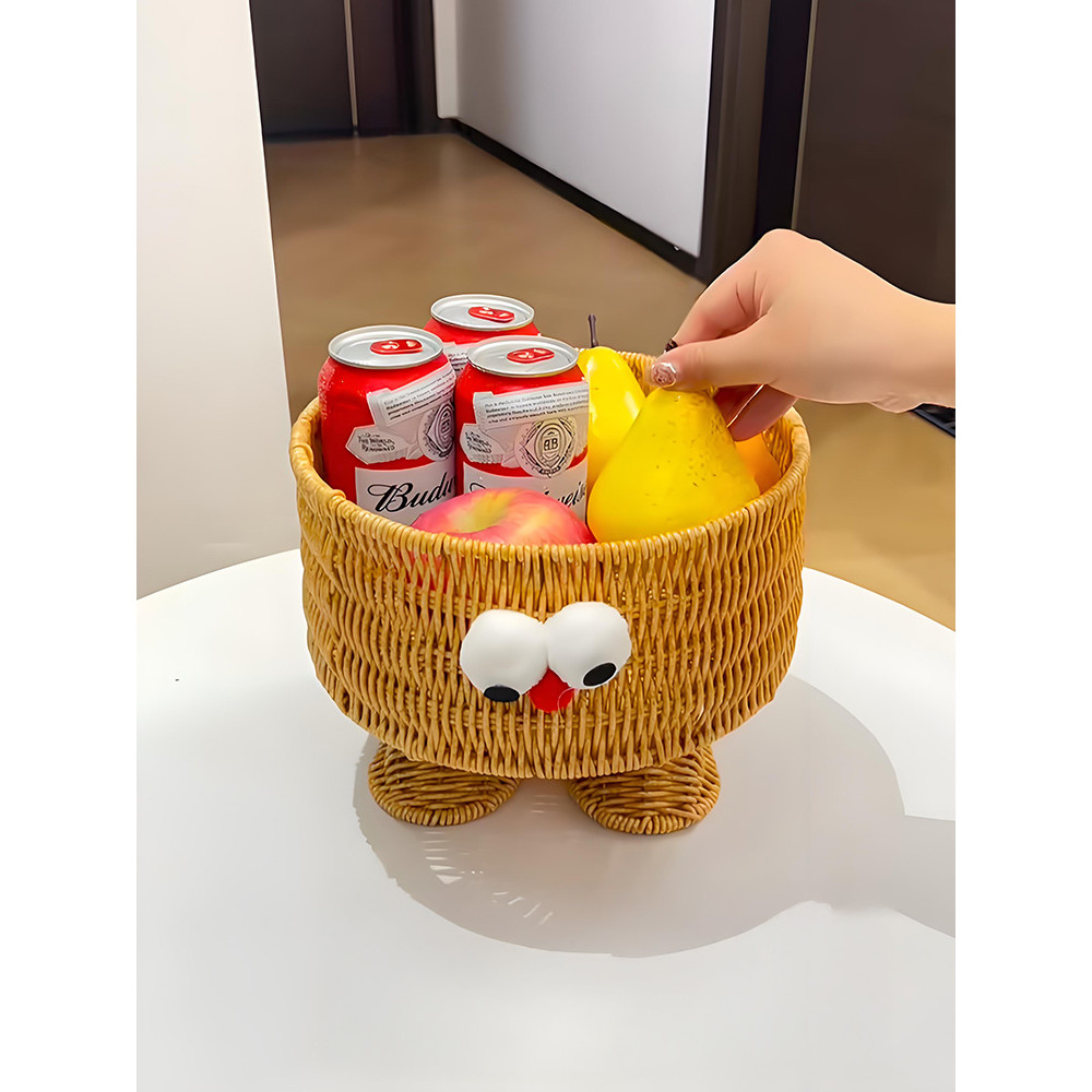 Minha cesta longa jio ~ cesta de armazenamento de Rattan japonês cesta de lanche de mesa prato de frutas cesta de armaze