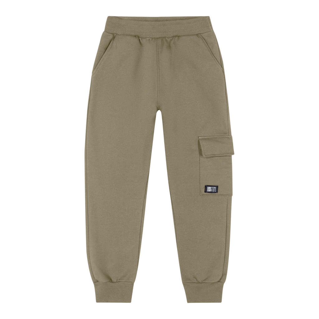 Calça Infantil Menino Com Bolso Cargo Colorittá Verde