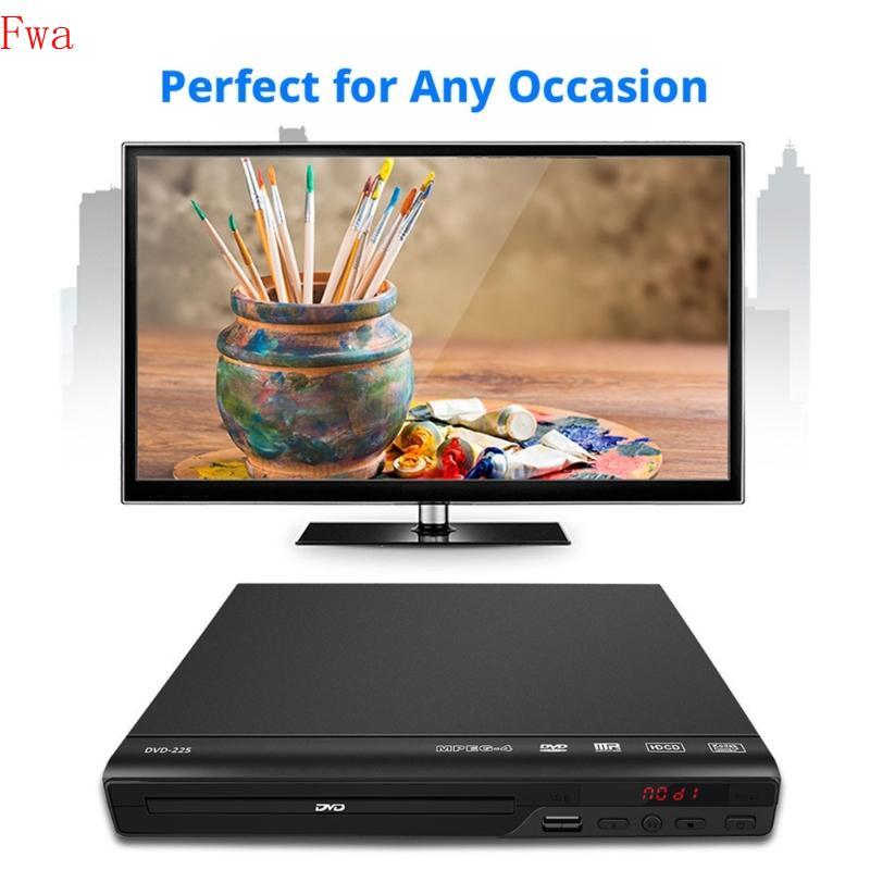 Fwa 1080P Reprodutor Disco Doméstico Multimídia Digital TV Player Suporte MP3 MP4 VCD Acessórios Música Home Theater