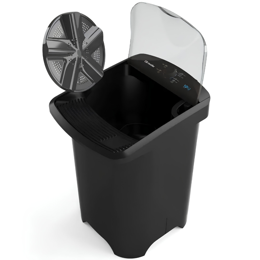 Tanquinho Mueller 10kg Superesfregador Preto MLT10C — imagem 2 de 2