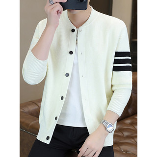 Outono inverno 2026 novo estilo Cardigan camisola masculina na moda Casual High-End cor combinando moda casaco de malha