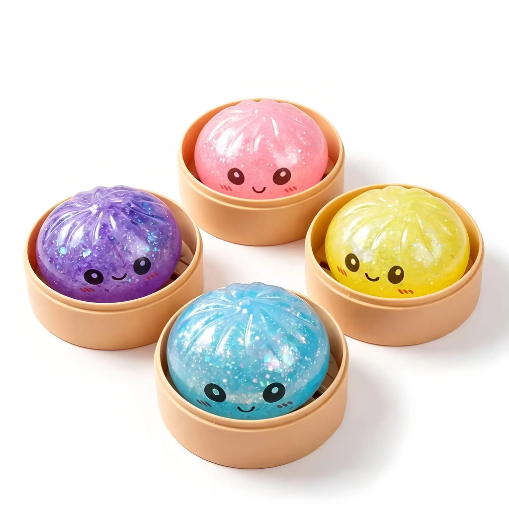 Brinquedo de borracha macia de recuperação lenta, conjunto de brinquedos sensoriais com luzes, 8 estilos diferentes 4R0 
