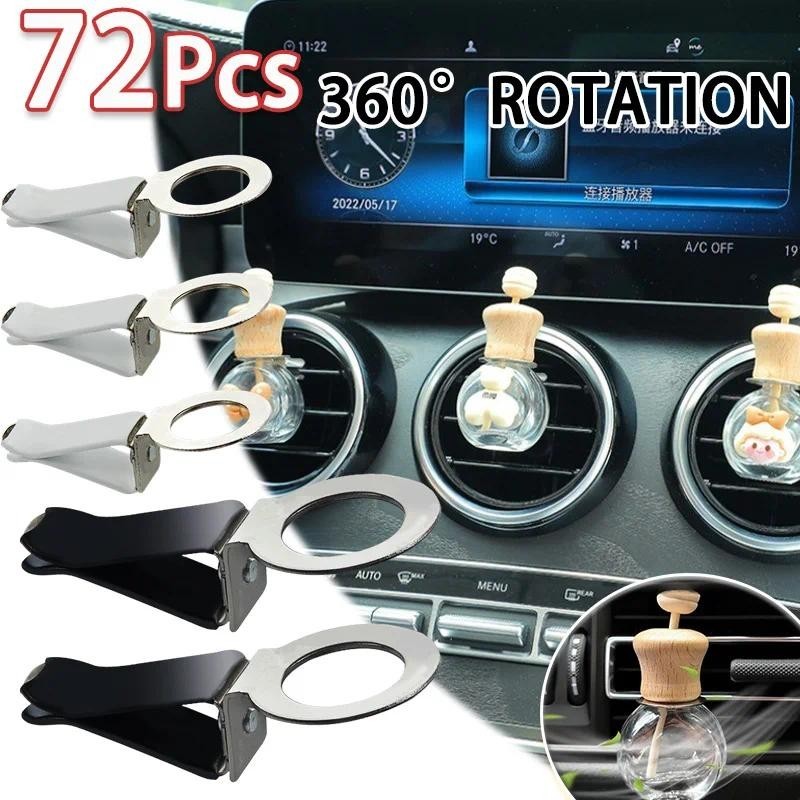72 Pçs Saída De Ar Do Carro Difusor De Ventilação Garrafa Clipe 360 Rotação DIY Acessórios Produtos Interiores