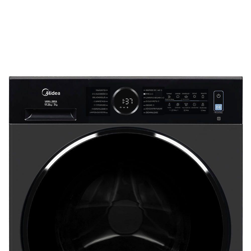 Lava e Seca Midea Slim 11,5Kg 127V Titanium MF205D115WB/GK01 — imagem 2 de 2
