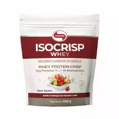 Isocrisp Whey Protein Crocante Neutro 240g Refil Vitafor