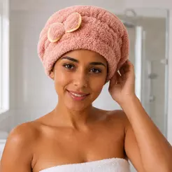 Touca Mágica de Microfibra Seca Cabelo, Ótima para Pós Banho, Super Absorvente, Reduz Frizz e Preserva os Fios, Macia