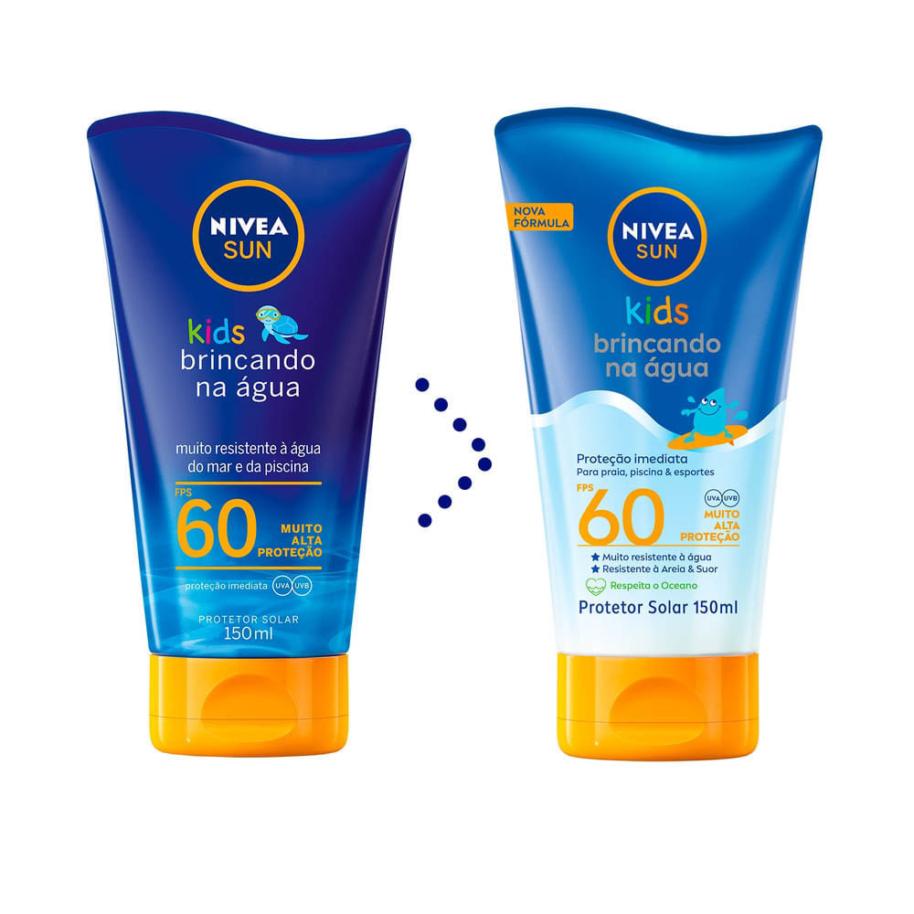 Protetor Solar Nivea Sun Brincando na Água FPS 60 150ml · foto 2
