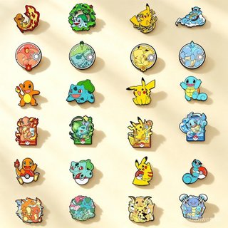 Coleção de emblemas fofos Pokémon Broche clássico Yusanjia Emblema de Metal em formato fofo Uso diário Acessórios combin
