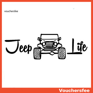 [VOU] Jeep Life Car SUV Truck Veículo Corpo Pára-Choques Janela Decalques Adesivo Decoração