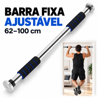 Barra Exercícios Porta Ajustável Regulável Até 60 a 100 Crossfit Calistenia Fitness Força
