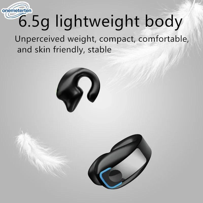 Fone De Ouvido Bluetooth De Condução Óssea ONEME TWS , Esportivo Com Cancelamento De Ruído E Microfone