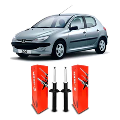 Par Amortecedor Dianteiro Peugeot 206 1999 2000 01 2002 2003