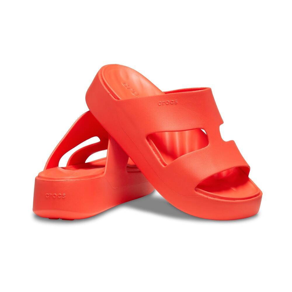 Sandália crocs getaway platform h-strap lava — imagem 2 de 2